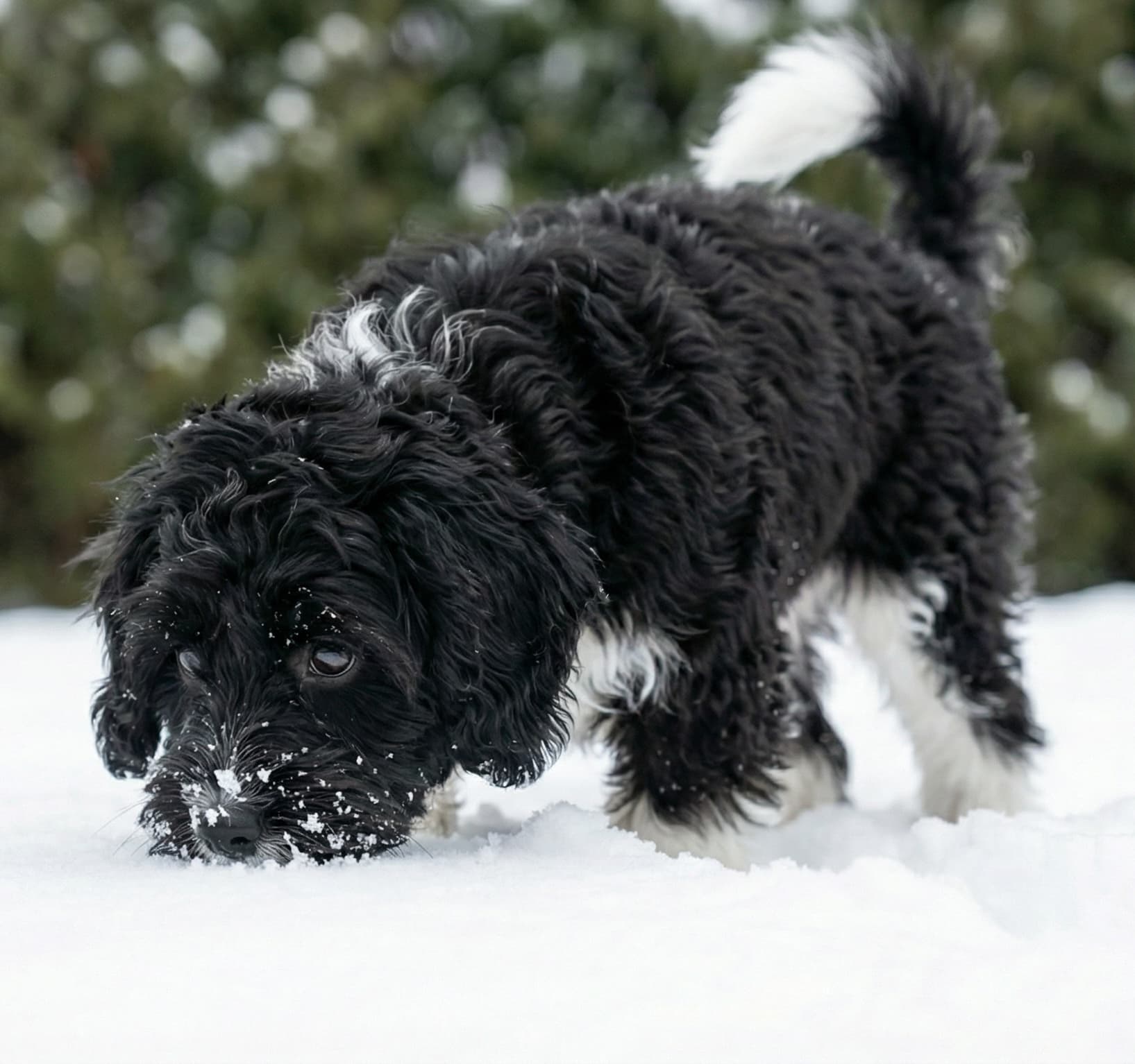 Lou im Schnee